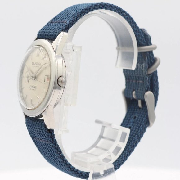 Vintage Paul Buhre Rotograph Power Reserve Men's Automatic Wristwatch 760 Steel - Picture 2 of 4